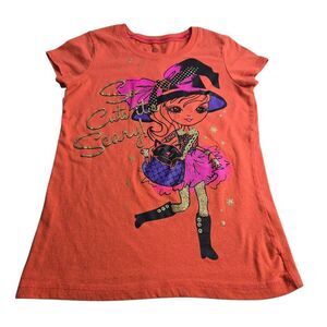 Halloween Witch Cat shirt M7/8
